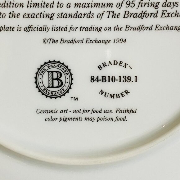 Vtg Diana Casey Where Paths Cross Porcelain Plate Silent Journey Native American - Picture 6 of 8